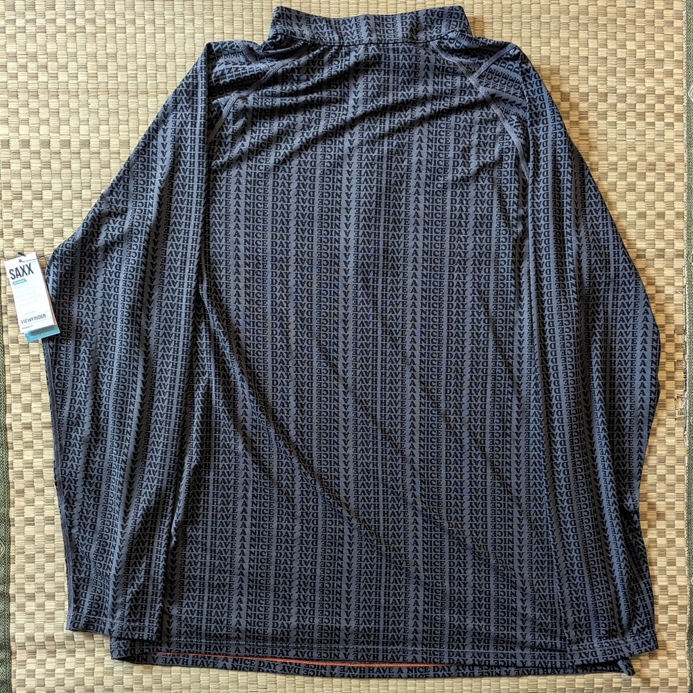 NWT SAXX Viewfinder 1/4 Zip Thermoregulating Baselayer Men's Size XXL - Picture 2 of 7